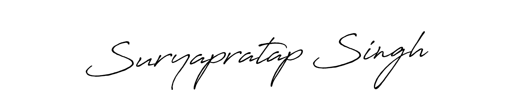 Make a beautiful signature design for name Suryapratap Singh. With this signature (Antro_Vectra_Bolder) style, you can create a handwritten signature for free. Suryapratap Singh signature style 7 images and pictures png