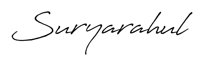 The Antro_Vectra_Bolder font gives name Suryarahul a signature that looks effortless yet distinguished. Download high-res PNG instantly. Suryarahul signature style 7 images and pictures png