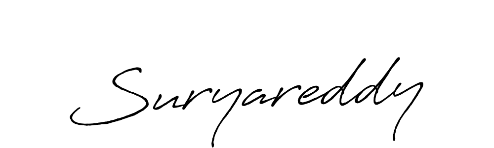 Make a beautiful signature design for name Suryareddy. With this signature (Antro_Vectra_Bolder) style, you can create a handwritten signature for free. Suryareddy signature style 7 images and pictures png