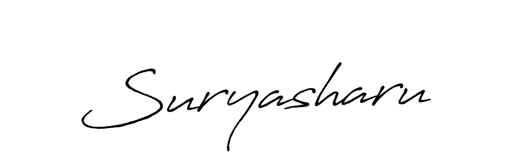 Suryasharu stylish signature style. Best Handwritten Sign (Antro_Vectra_Bolder) for my name. Handwritten Signature Collection Ideas for my name Suryasharu. Suryasharu signature style 7 images and pictures png