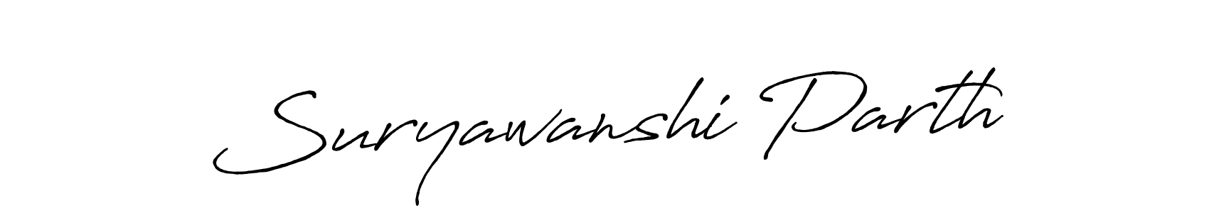 Use a signature maker to create a handwritten signature online. With this signature software, you can design (Antro_Vectra_Bolder) your own signature for name Suryawanshi Parth. Suryawanshi Parth signature style 7 images and pictures png