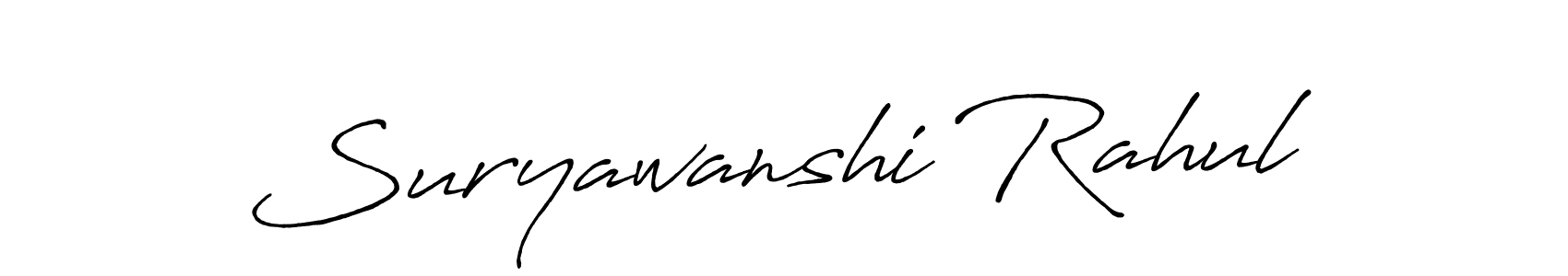 Design your own signature with our free online signature maker. With this signature software, you can create a handwritten (Antro_Vectra_Bolder) signature for name Suryawanshi Rahul. Suryawanshi Rahul signature style 7 images and pictures png