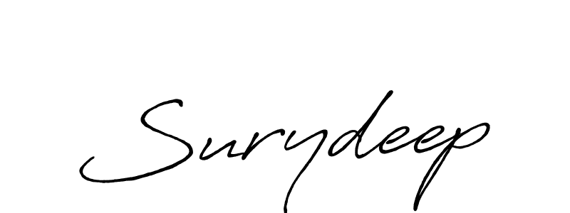 Also we have Surydeep name is the best signature style. Create professional handwritten signature collection using Antro_Vectra_Bolder autograph style. Surydeep signature style 7 images and pictures png