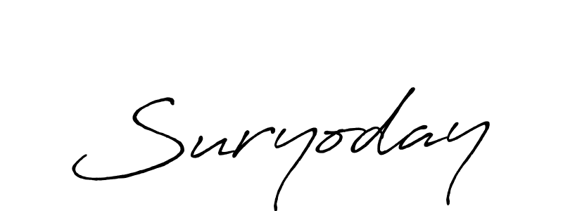 Design your own signature with our free online signature maker. With this signature software, you can create a handwritten (Antro_Vectra_Bolder) signature for name Suryoday. Suryoday signature style 7 images and pictures png