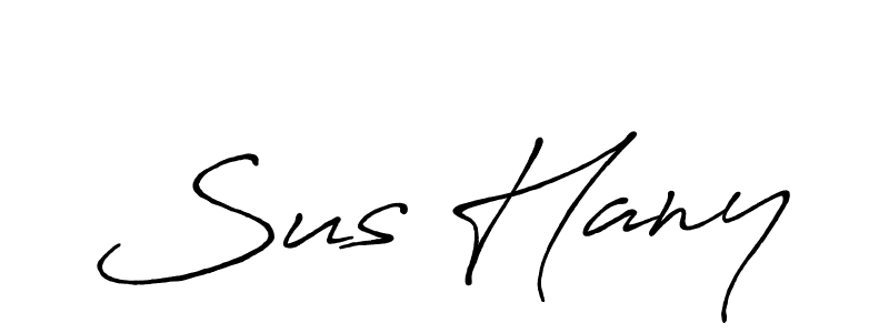 Also You can easily find your signature by using the search form. We will create Sus Hany name handwritten signature images for you free of cost using Antro_Vectra_Bolder sign style. Sus Hany signature style 7 images and pictures png