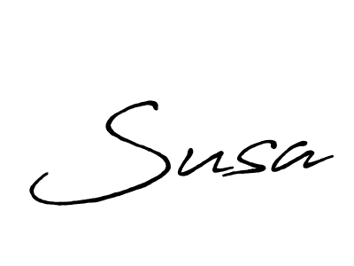 Make a beautiful signature design for name Susa. With this signature (Antro_Vectra_Bolder) style, you can create a handwritten signature for free. Susa signature style 7 images and pictures png