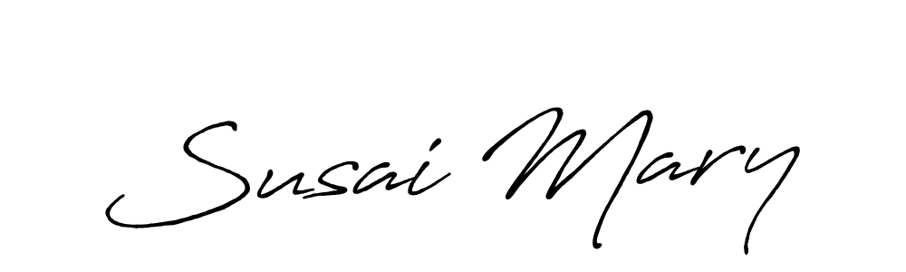 Antro_Vectra_Bolder is a professional signature style that is perfect for those who want to add a touch of class to their signature. It is also a great choice for those who want to make their signature more unique. Get Susai Mary name to fancy signature for free. Susai Mary signature style 7 images and pictures png