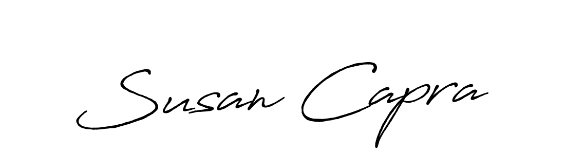 Make a beautiful signature design for name Susan Capra. With this signature (Antro_Vectra_Bolder) style, you can create a handwritten signature for free. Susan Capra signature style 7 images and pictures png