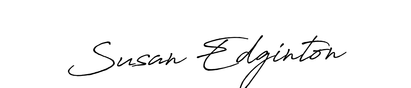 How to make Susan Edginton name signature. Use Antro_Vectra_Bolder style for creating short signs online. This is the latest handwritten sign. Susan Edginton signature style 7 images and pictures png