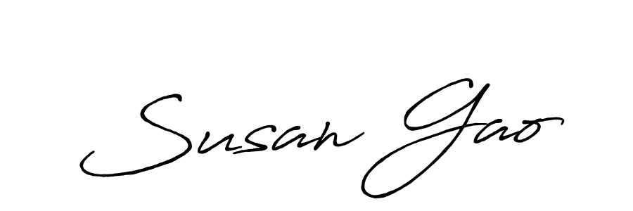 Make a beautiful signature design for name Susan Gao. Use this online signature maker to create a handwritten signature for free. Susan Gao signature style 7 images and pictures png