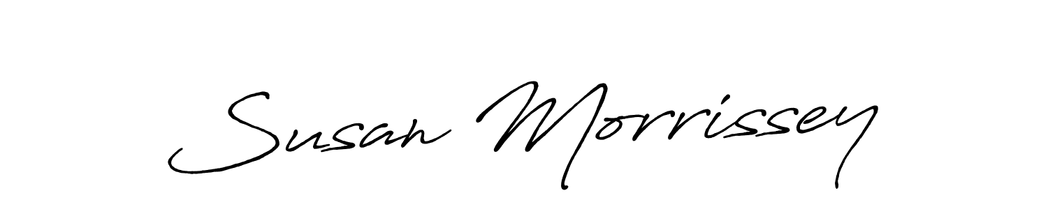 Create a beautiful signature design for name Susan Morrissey. With this signature (Antro_Vectra_Bolder) fonts, you can make a handwritten signature for free. Susan Morrissey signature style 7 images and pictures png