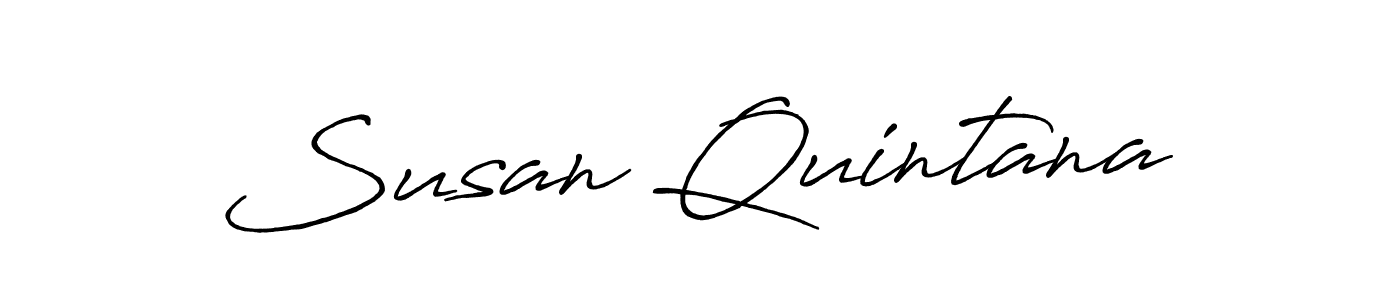 Make a beautiful signature design for name Susan Quintana. With this signature (Antro_Vectra_Bolder) style, you can create a handwritten signature for free. Susan Quintana signature style 7 images and pictures png