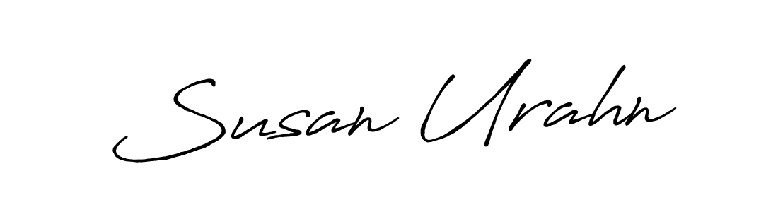 Make a beautiful signature design for name Susan Urahn. With this signature (Antro_Vectra_Bolder) style, you can create a handwritten signature for free. Susan Urahn signature style 7 images and pictures png