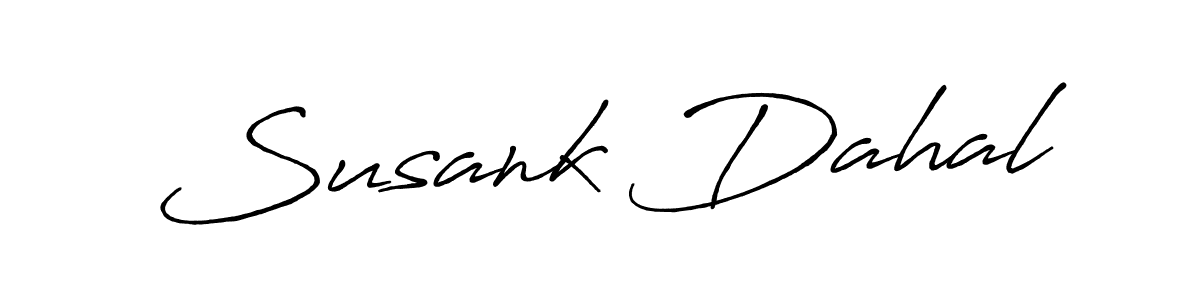 You should practise on your own different ways (Antro_Vectra_Bolder) to write your name (Susank Dahal) in signature. don't let someone else do it for you. Susank Dahal signature style 7 images and pictures png