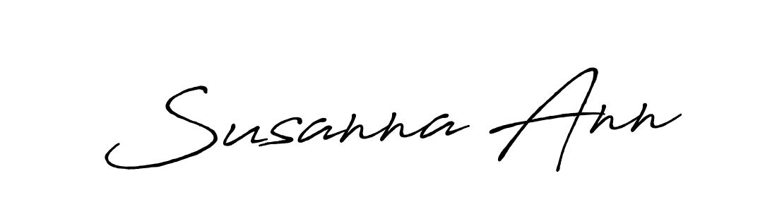 The best way (Antro_Vectra_Bolder) to make a short signature is to pick only two or three words in your name. The name Susanna Ann include a total of six letters. For converting this name. Susanna Ann signature style 7 images and pictures png