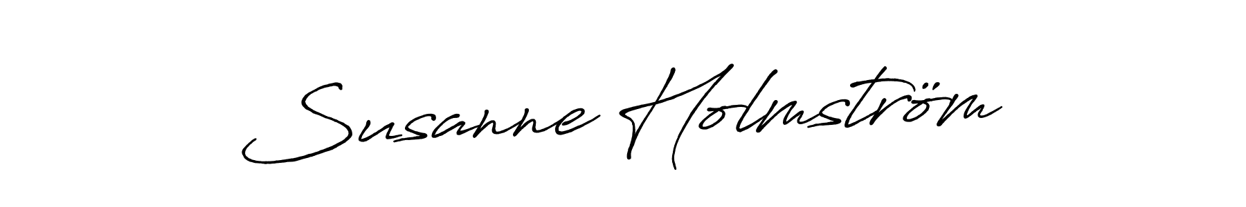 Design your own signature with our free online signature maker. With this signature software, you can create a handwritten (Antro_Vectra_Bolder) signature for name Susanne Holmström. Susanne Holmström signature style 7 images and pictures png