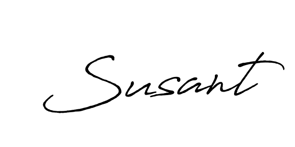 Make a beautiful signature design for name Susant. With this signature (Antro_Vectra_Bolder) style, you can create a handwritten signature for free. Susant signature style 7 images and pictures png