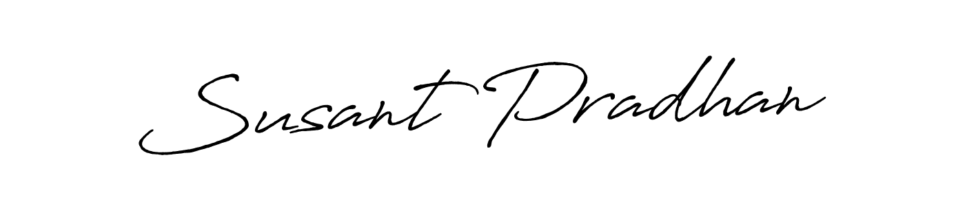 Use a signature maker to create a handwritten signature online. With this signature software, you can design (Antro_Vectra_Bolder) your own signature for name Susant Pradhan. Susant Pradhan signature style 7 images and pictures png