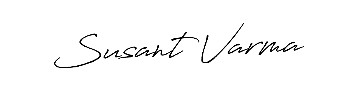 Design your own signature with our free online signature maker. With this signature software, you can create a handwritten (Antro_Vectra_Bolder) signature for name Susant Varma. Susant Varma signature style 7 images and pictures png