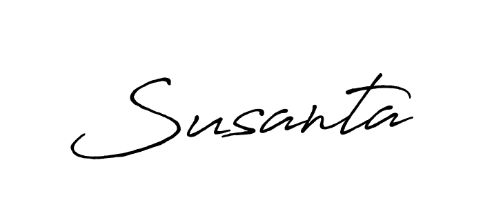 Make a beautiful signature design for name Susanta. With this signature (Antro_Vectra_Bolder) style, you can create a handwritten signature for free. Susanta signature style 7 images and pictures png