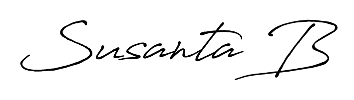 The Antro_Vectra_Bolder handwriting style adds charm and authenticity to name Susanta B. A wonderful choice for personal thank-you notes. Susanta B signature style 7 images and pictures png