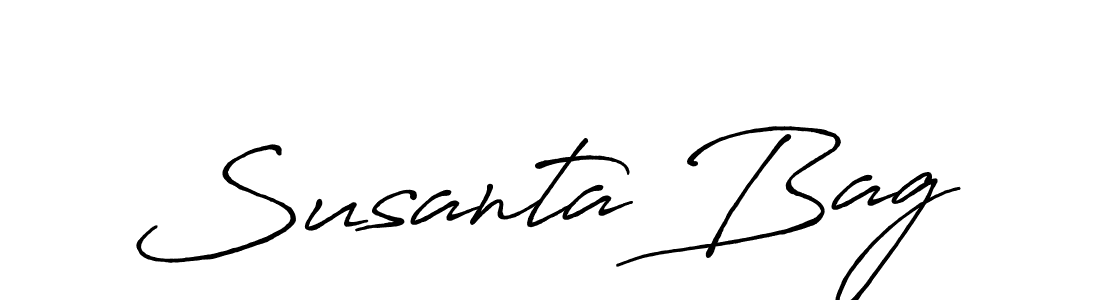 It looks lik you need a new signature style for name Susanta Bag. Design unique handwritten (Antro_Vectra_Bolder) signature with our free signature maker in just a few clicks. Susanta Bag signature style 7 images and pictures png