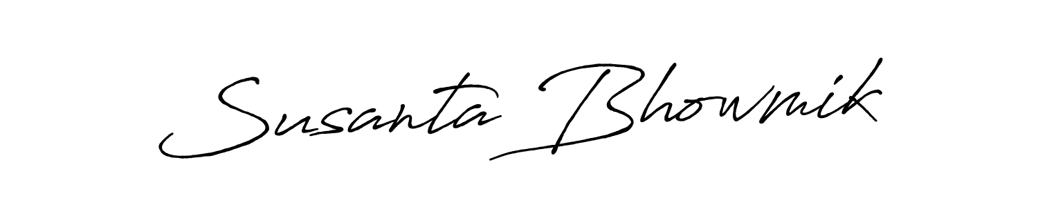 You should practise on your own different ways (Antro_Vectra_Bolder) to write your name (Susanta Bhowmik) in signature. don't let someone else do it for you. Susanta Bhowmik signature style 7 images and pictures png