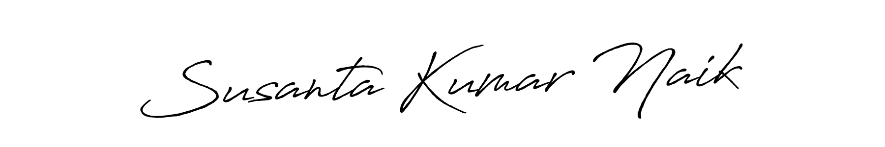 Make a beautiful signature design for name Susanta Kumar Naik. With this signature (Antro_Vectra_Bolder) style, you can create a handwritten signature for free. Susanta Kumar Naik signature style 7 images and pictures png