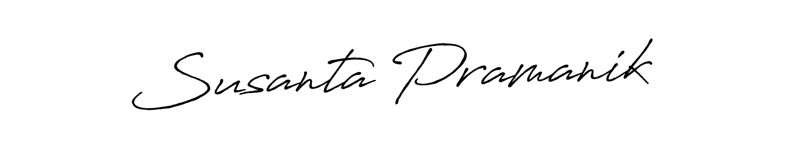 How to make Susanta Pramanik signature? Antro_Vectra_Bolder is a professional autograph style. Create handwritten signature for Susanta Pramanik name. Susanta Pramanik signature style 7 images and pictures png