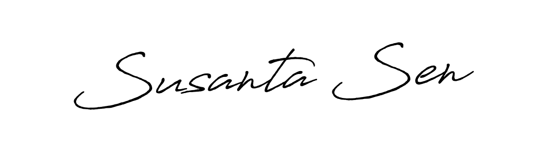 Create a beautiful signature design for name Susanta Sen. With this signature (Antro_Vectra_Bolder) fonts, you can make a handwritten signature for free. Susanta Sen signature style 7 images and pictures png