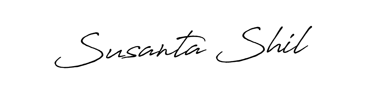 How to make Susanta Shil name signature. Use Antro_Vectra_Bolder style for creating short signs online. This is the latest handwritten sign. Susanta Shil signature style 7 images and pictures png