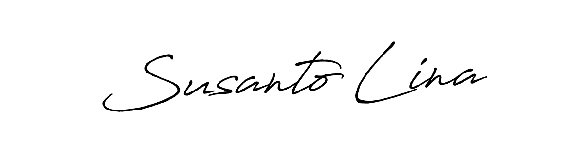 Best and Professional Signature Style for Susanto Lina. Antro_Vectra_Bolder Best Signature Style Collection. Susanto Lina signature style 7 images and pictures png