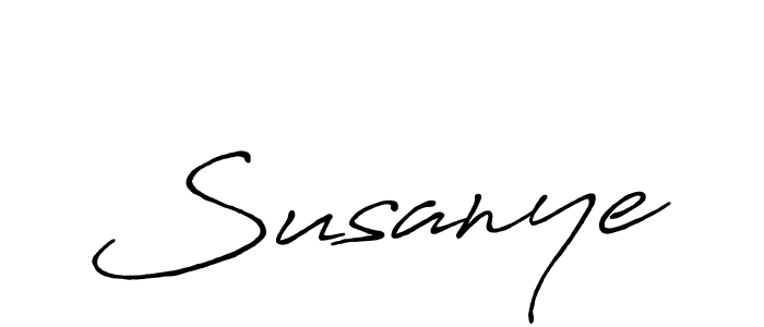 Use a signature maker to create a handwritten signature online. With this signature software, you can design (Antro_Vectra_Bolder) your own signature for name Susanye. Susanye signature style 7 images and pictures png