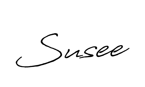 Susee stylish signature style. Best Handwritten Sign (Antro_Vectra_Bolder) for my name. Handwritten Signature Collection Ideas for my name Susee. Susee signature style 7 images and pictures png