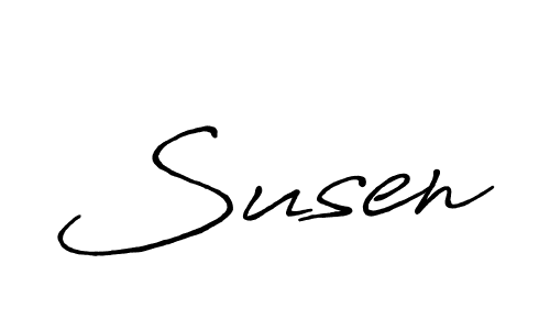 Similarly Antro_Vectra_Bolder is the best handwritten signature design. Signature creator online .You can use it as an online autograph creator for name Susen. Susen signature style 7 images and pictures png