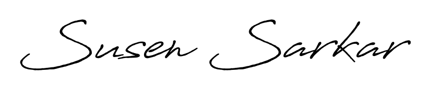 A classic penmanship look for Susen Sarkar. The Antro_Vectra_Bolder font brings timeless elegance and confidence to every signed document. Susen Sarkar signature style 7 images and pictures png