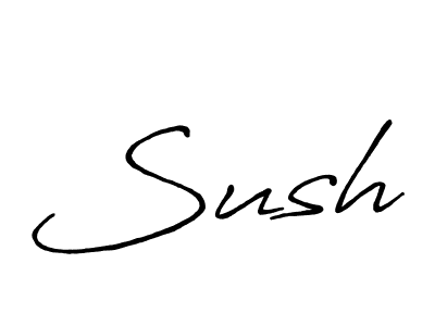 Use a signature maker to create a handwritten signature online. With this signature software, you can design (Antro_Vectra_Bolder) your own signature for name Sush. Sush signature style 7 images and pictures png