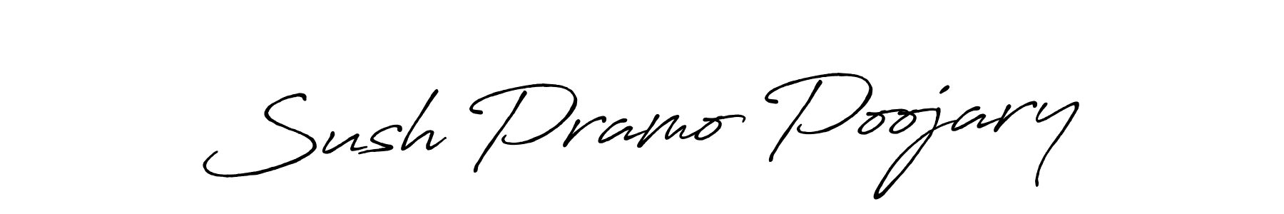 Also we have Sush Pramo Poojary name is the best signature style. Create professional handwritten signature collection using Antro_Vectra_Bolder autograph style. Sush Pramo Poojary signature style 7 images and pictures png
