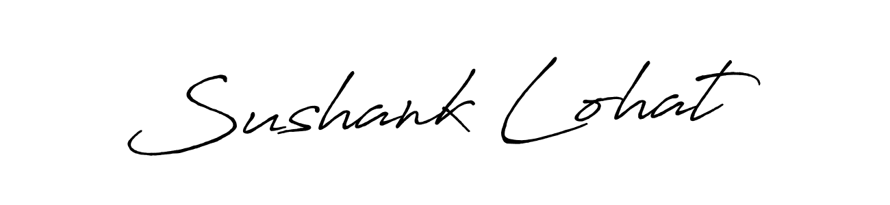 Use a signature maker to create a handwritten signature online. With this signature software, you can design (Antro_Vectra_Bolder) your own signature for name Sushank Lohat. Sushank Lohat signature style 7 images and pictures png