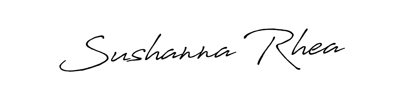 Make a short Sushanna Rhea signature style. Manage your documents anywhere anytime using Antro_Vectra_Bolder. Create and add eSignatures, submit forms, share and send files easily. Sushanna Rhea signature style 7 images and pictures png