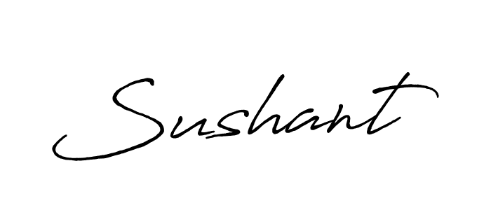 Make a beautiful signature design for name Sushant. With this signature (Antro_Vectra_Bolder) style, you can create a handwritten signature for free. Sushant signature style 7 images and pictures png