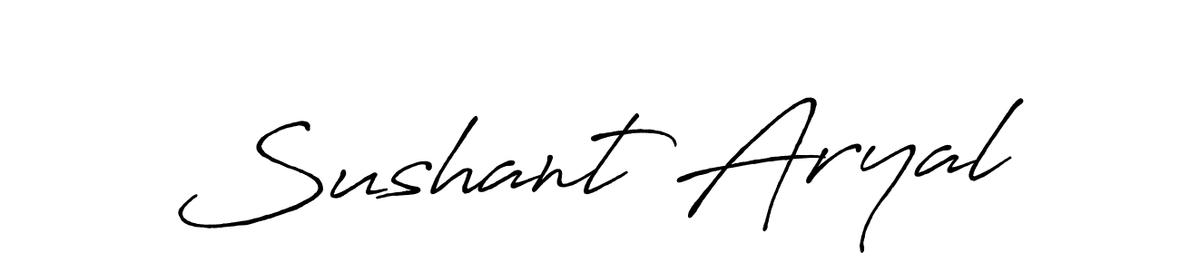 It looks lik you need a new signature style for name Sushant Aryal. Design unique handwritten (Antro_Vectra_Bolder) signature with our free signature maker in just a few clicks. Sushant Aryal signature style 7 images and pictures png