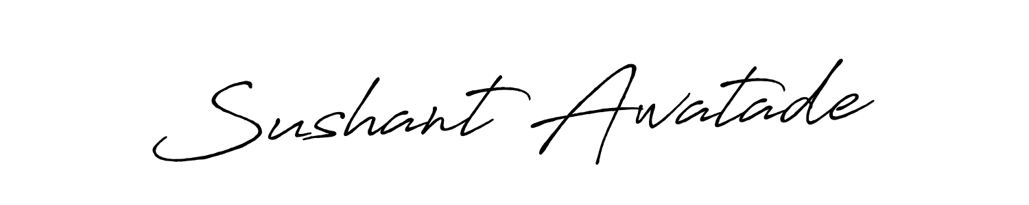 Also we have Sushant Awatade name is the best signature style. Create professional handwritten signature collection using Antro_Vectra_Bolder autograph style. Sushant Awatade signature style 7 images and pictures png