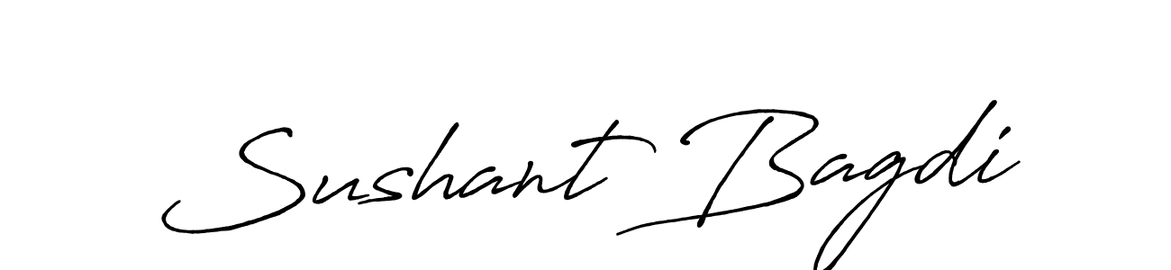 How to make Sushant Bagdi signature? Antro_Vectra_Bolder is a professional autograph style. Create handwritten signature for Sushant Bagdi name. Sushant Bagdi signature style 7 images and pictures png