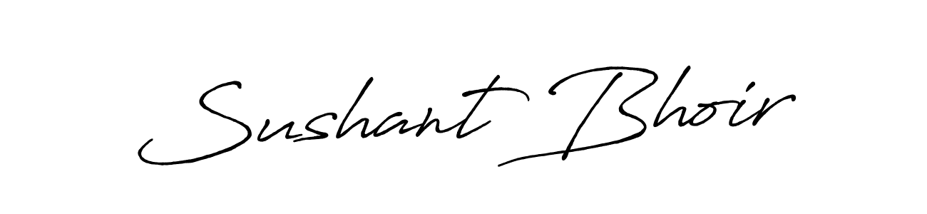 It looks lik you need a new signature style for name Sushant Bhoir. Design unique handwritten (Antro_Vectra_Bolder) signature with our free signature maker in just a few clicks. Sushant Bhoir signature style 7 images and pictures png