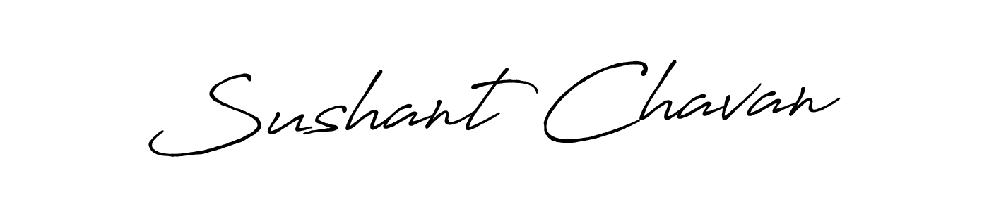 Make a beautiful signature design for name Sushant Chavan. With this signature (Antro_Vectra_Bolder) style, you can create a handwritten signature for free. Sushant Chavan signature style 7 images and pictures png