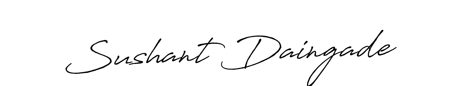 Here are the top 10 professional signature styles for the name Sushant Daingade. These are the best autograph styles you can use for your name. Sushant Daingade signature style 7 images and pictures png