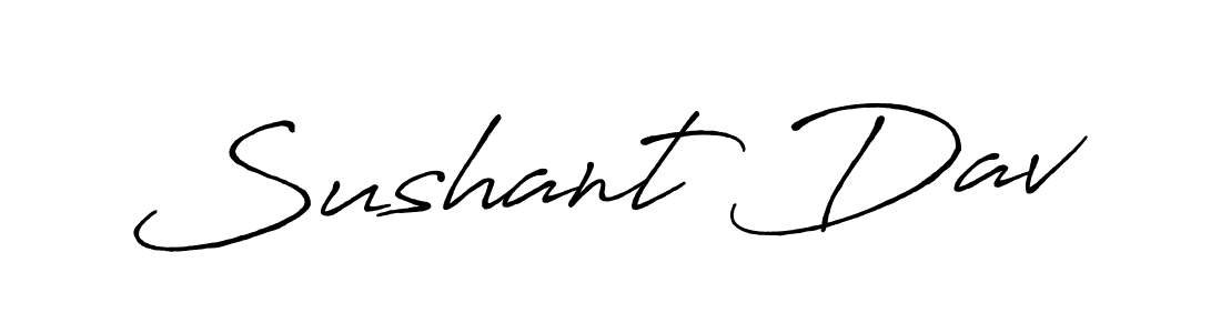 Also You can easily find your signature by using the search form. We will create Sushant Dav name handwritten signature images for you free of cost using Antro_Vectra_Bolder sign style. Sushant Dav signature style 7 images and pictures png