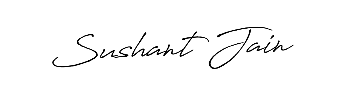 The best way (Antro_Vectra_Bolder) to make a short signature is to pick only two or three words in your name. The name Sushant Jain include a total of six letters. For converting this name. Sushant Jain signature style 7 images and pictures png