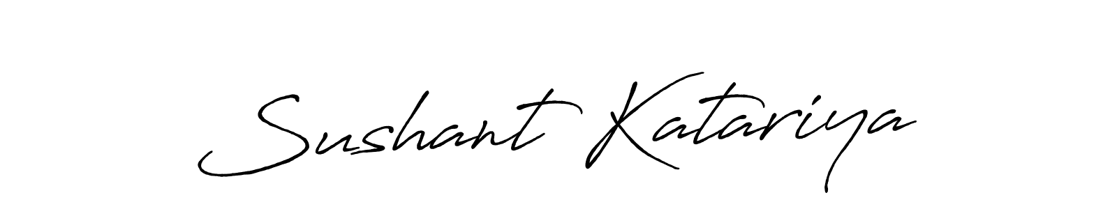 How to make Sushant Katariya signature? Antro_Vectra_Bolder is a professional autograph style. Create handwritten signature for Sushant Katariya name. Sushant Katariya signature style 7 images and pictures png